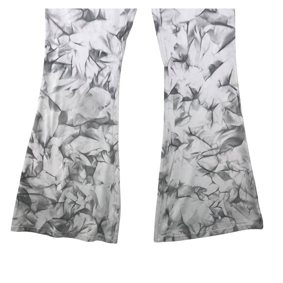 Halara Tie-Dye Yoga Flared High Waisted Pants Gray & Black Size Large - Picture 13 of 14